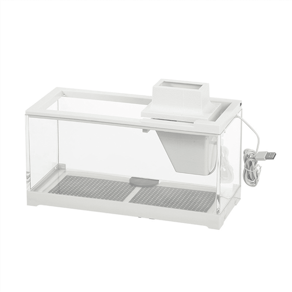 Tiny Fish Tank- Aquarium With Inner Light Mini Landscape