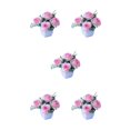 thumbnail image 3 of Transemion Wide Application Artificial Plant For Various Settings Low Maintenance Pink 5Set, 3 of 6