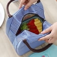 thumbnail image 7 of Lunch Bag Women and Men Insulated Lunch Tote Bags Lunch Organizer WorkCompact Reusable Lunch Box Bag for Office Picnic Beach Travel (Blue), 7 of 7