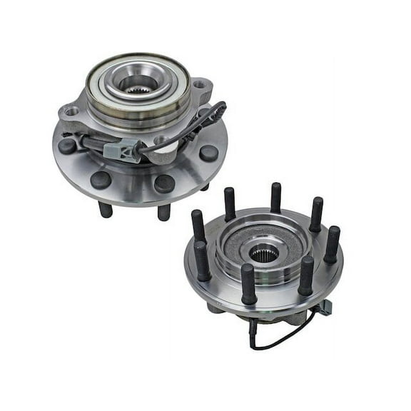 Front Wheel Hub Bearing Assembly - Set of 2 - Compatible with 2007 - 2010 Chevy Silverado 2500 HD 4WD, RWD 2008 2009