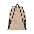 thumbnail image 3 of Balery Beige Sparkling Glitter Vintage Canvas Backpack for Men and Women - Large Capacity, Durable Travel Laptop Bag for School, Work, Hiking, and Outdoor Activities, 3 of 7