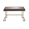 thumbnail image 2 of ACME Boice Desk in Espresso PU & Champagne, 2 of 3