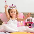 thumbnail image 3 of yeacher Girl's Pretend Play Jewelry Set with Earrings, Rings, Necklace, Tiara, and Magic Wand - SP03-2, 54-Piece Assorted Colors, 3 of 5