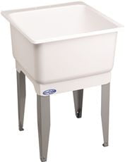 Mustee UtilaTub 20-Gallon Floor-Mount Laundry/Utility Tub, Sinks 33 X ...