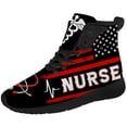 thumbnail image 5 of Aidianart Womens Nurse High Top Sneakers High Top Shoes Size 5, 5 of 5