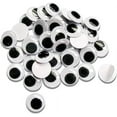 thumbnail image 2 of Nvzi 300pcs 15mm Plastic Wiggle Googly Eyes Self Adhesive Black Round Sticker Eyes DIY Arts Crafts Scrapbooking Accessories, 2 of 5
