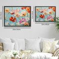 thumbnail image 5 of NJSTORE  Colorful Flowers Wall Art Daisy Poppy Canvas Prints Pictures Oil Painting Style Red Wildflowers Bathroom Wall Decor Nature Scenic Artwork for Living Room Bedroom Kitchen Home Decorations, 5 of 7