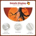 thumbnail image 3 of Rateoe Yellow Castle Sunset Tree Pattern Christmas Tree Skirt with Ties , Christmas Tree Decorations, Farmhouse Christmas Decor Xmas Holiday Decorations-36", 3 of 6