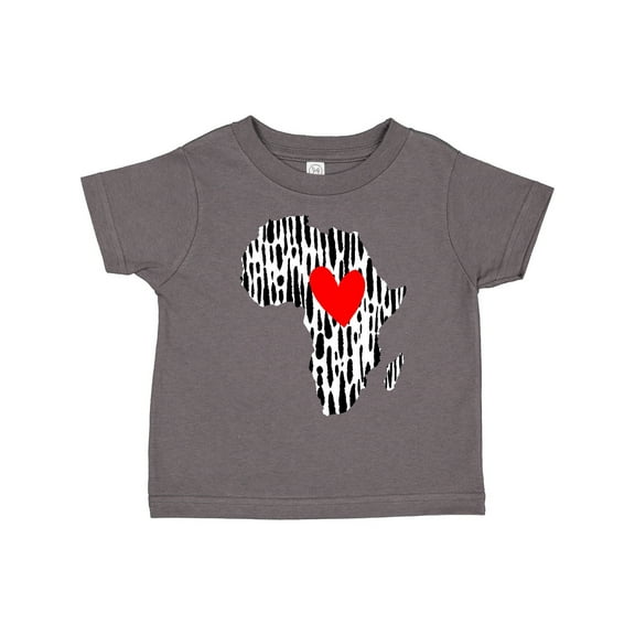 Inktastic Black History Month Ink Print African Heart Boys or Girls Toddler T-Shirt