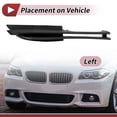 thumbnail image 3 of Unique Bargains Fog Light Grill Front Lower Bumper Fog Light Cover Inserts for BMW 320i 2002-2005 ABS No.51117032613 Black, 3 of 7