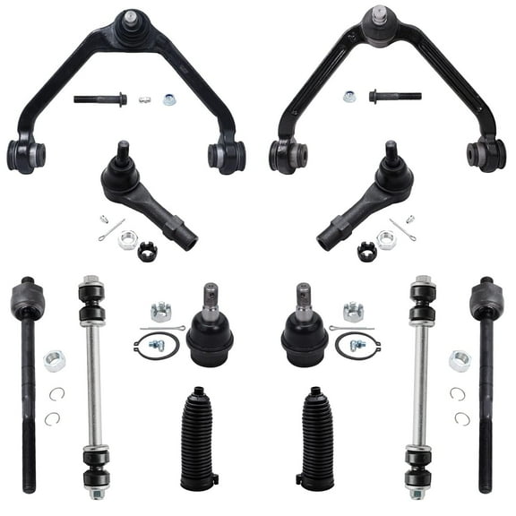 Detroit Axle - Front Upper Control Arms w/ Ball Joints Tie Rods Sway Bars Replacement for Ford Explorer Ranger Mazda B2500 B3000 B4000 Mountaineer