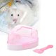 thumbnail image 2 of Baño de arena para hámster Perfecl Caja de arena desmontable Transparente Fácil limpieza Rosa, 2 of 8