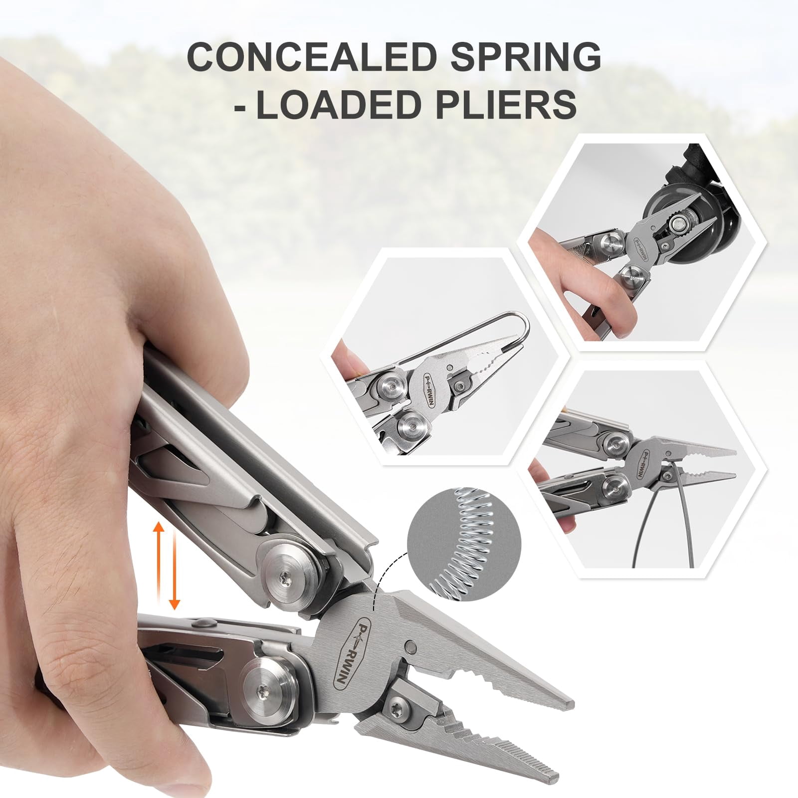 Multitool  17-in-1 Stainless Steel Multi Tool Pliers With Self-locking Pocket Nylon Sheath Professional (edc) Multi-tool For Camping And Hiking Gifts Men
