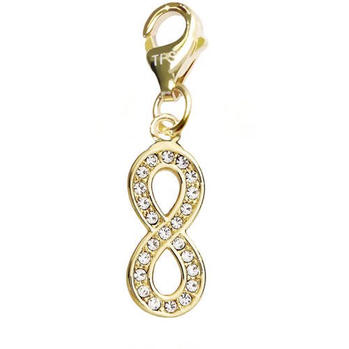 Julieta Jewelry 14kt Gold Over Sterling Silver Infinity Clip On Charm Walmart Com Walmart Com