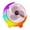 Pink, variant on Gnwei USB Rechargeable Desk Fan with RGB Gradient Moon Light – Portable Quiet Table Fan with Multi Speed, Small Circulation Fan with Atmosphere Lamp – Ideal for Home, Bedroom, Travel