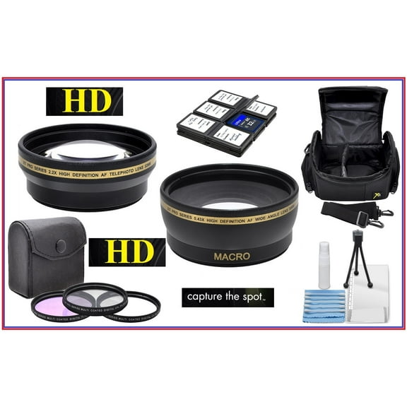 Super Saving Hi Definition Accessory Pack for Canon EOS Rebel SL3 (58mm Compatible)