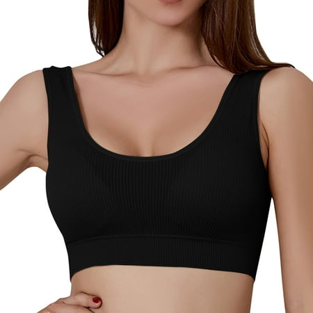 

gvdentm Bralettes For Women With Support Womens One Smooth U Underwire Bra Ultra Light T-shirt Bra With Stay-in-place Straps Black XL