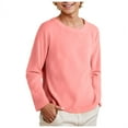 thumbnail image 3 of Staki Boys Back To School Clothes Toddler Boy Long Sleeve Shirts Casual Kids Cotton Crewneck Tee Tops Fall Winter T Shirt for Boys(Orange,7-8 Years), 3 of 7