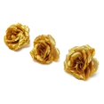 thumbnail image 2 of Silk Rose Flower Heads,150Pcs for Hat Clothes Album Decoration, Wedding Decoration (Gold), 2 of 9