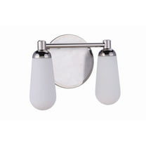 13112BNKPLN2 Craftmade Lighting Riggs - 2 Light Bath Vanity-9.5 Inches Tall and 12.4 Inches Wide
