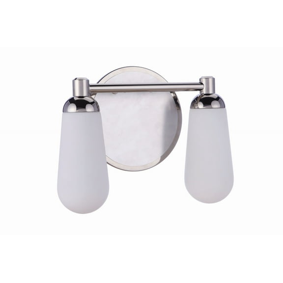 13112BNKPLN2 Craftmade Lighting Riggs - 2 Light Bath Vanity-9.5 Inches Tall and 12.4 Inches Wide