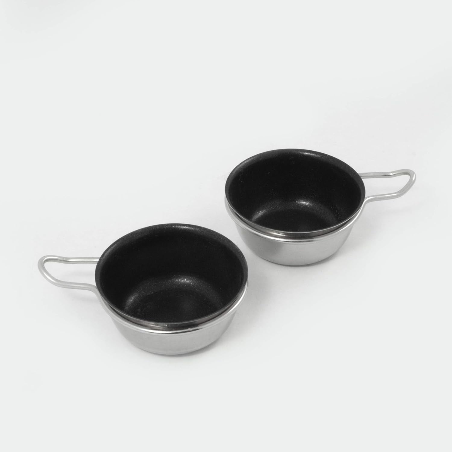 18/10 Stainless Steel 2 Cup Egg Poacher, Non Stick Easy Use Kitchenware Rust Resistant Stove Top Breakfast Brunch Cooking Pan
