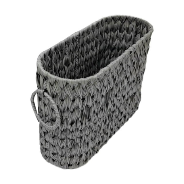 Cesta de papel higiénico, contenedor de almacenamiento, soporte multiusos para papel higiénico, papelera de almacenamiento tejida a mano para espacios
