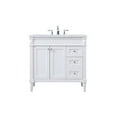 thumbnail image 3 of 36 inch single bathroom vanity in white, 3 of 8