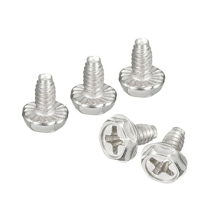 

Uxcell #6 32x15/64 Phillips Hex Head Flange Bolts 20 Pack 304 Stainless Steel Screws