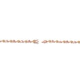thumbnail image 4 of Gem Stone King 18K Rose Gold Plated Silver Heart Shape Yellow Citrine and White Lab Grown Diamond Greek Vine Flower Tennis Bracelet for Women (4.64 Cttw, 7.5 inch), 4 of 4
