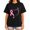 Black-32, variant on Breast Cancer Awareness Heart Pink Ribbon Butterfly Graphic Short Sleeve T-Shirt for Women