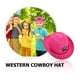 thumbnail image 4 of Sombrero de vaca, sombrero de vaquera occidental con ala ancha, gorras occidentales, sombrero de vaca para niños, niñas, vaqueros, vaqueras, actividades al aire libre, 4 of 7