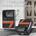 thumbnail image 2 of Dteck For Samsung Galaxy Z Flip4,6.7 inch,Shockproof Folding Slim PC Case Cover Support Wireless Charging,Black, 2 of 6