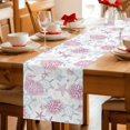 thumbnail image 5 of Pink Blue Coastal Table Runner 70 Inches, Summer Beach Coral Sea Turtle Starfish Bed Runner Dresser Scarves Tabletop for Indoor Outdoor Parties/Ceremony/Banquet, 13" x 70", 5 of 9
