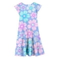 thumbnail image 6 of Girls' Dresses Summer Double Layer Flutter Sleeve Flowy A Line Gradient Clothes, 6 of 7