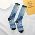 thumbnail image 5 of Knee High Socks for Men and Women, Howling Wolf Full Moon Althletic Compression Socks, Support Long Tube Socks for Outdoor Sport, Calf Socks, High Stockings for Women Men, 5 of 7