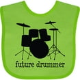 thumbnail image 3 of Inktastic Future Drummer Boys or Girls Baby Bib, 3 of 4
