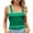 Green-219, variant on Clearance & Promo,Fashion Women's Casual Solid Color Square Neck Sleeveless Short Tops, Loose Fit Summer Blouse, Stylish and Comfortable for Daily Wear Bold and Beautiful|Polyester,Spandex,Green