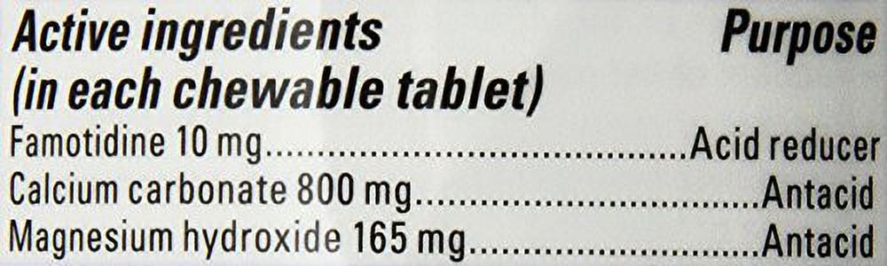 Pepcid Complete Dual Action Acid Reducer And Antacid Berry Flavored Chewable Tablets 100 Count