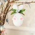 thumbnail image 5 of Xecvkr Simulated Easter Egg Decorative Hanging Ornament Indoor Party Wall Display Window Flexible Placement Detailed 1 Piece White, 5 of 6