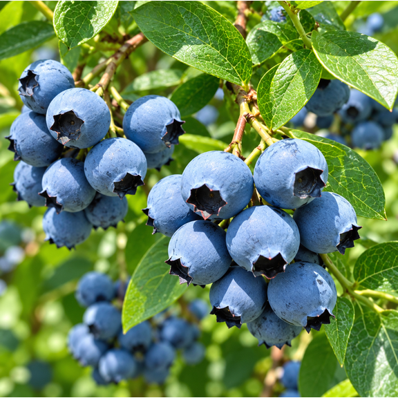 Sharpblue Blueberry Plant, Blueberry Bushes Plant, 4-7 Inch Tall, Fruit Plant for Home Garden Planting, No Pot