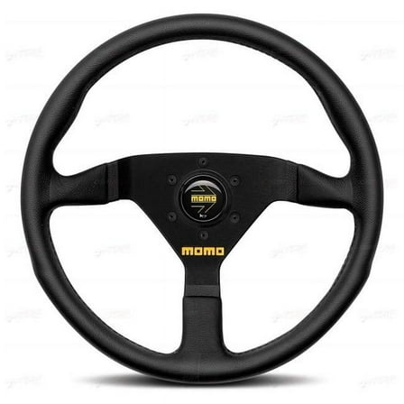 Momo MOD78 Steering Wheel 350 mm - Black Leather/Black Spokes