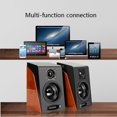 thumbnail image 2 of Wooden Speaker Stereo USB Cable Surround Sound Systems Play Music Computer Subwoofer (1 Pair ), 2 of 2