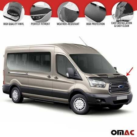 

Front Hood Cover Mask Bonnet Bra Protector Fits Ford Transit 2014-2022 Black
