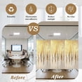 thumbnail image 5 of Abstract Gold Window Privacy Film, Modern Brush Luxury Strokes Artwork Static Cling UV Sun Blocking Heat Control Window Tint Day and Night, Non-Adhesive One Way Windows Privacy Cover 17.7''x78.7'', 5 of 7