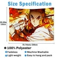 thumbnail image 2 of Demon Slayer Tapestry Prevalent Party Banner for Valentine Gifts (78.74x59.05inch), 2 of 8