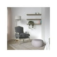 thumbnail image 5 of Pangea Home Rodney 24" Wood Lounge Chair in Antique White & Frost Grey Fabric, 5 of 5