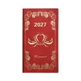 thumbnail image 2 of 2027 Daily Planner Portable Notebook | Red Lined Journal, 6.8x3.7 In | Daily Plan Book for Work & Office Organization, 2 of 9