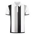 thumbnail image 4 of Oalirro Men's Shirts Short Sleeve Performance Slim Fit Zip T-Shirts for Sports, 4 of 5