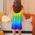 thumbnail image 3 of RXIRUCGD 2025 Vêtements d'Été pour Enfants 3-12 Ans Mode Imprimée Pyjama Rêveur Mi-Mollet Chemise de Nuit, 3 of 5